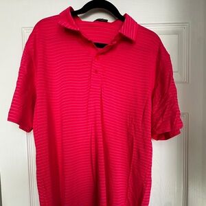 G/Fore Performance Golf Shirt- Bright red XXL